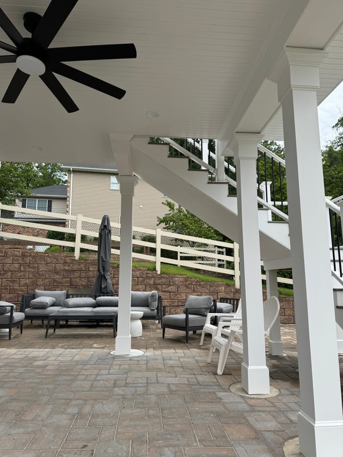 Completed exterior remodeling project